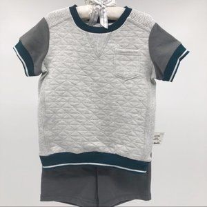 First Impression Set Grey & Dark Teal Boy 24m
